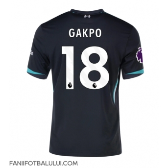 Liverpool Cody Gakpo #18 Tricou Fotbal Replică 2024-25 Barbati Deplasare